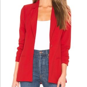 Revolve / About Us red fitted blazer